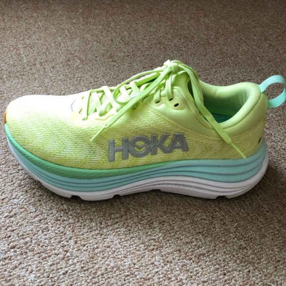 Like New Hoka Gaviota 5 Citrus Glow women’s 7.5 - Picture 2 of 5